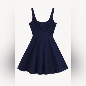 Staud Wells Navy Mini Dress Size 4
